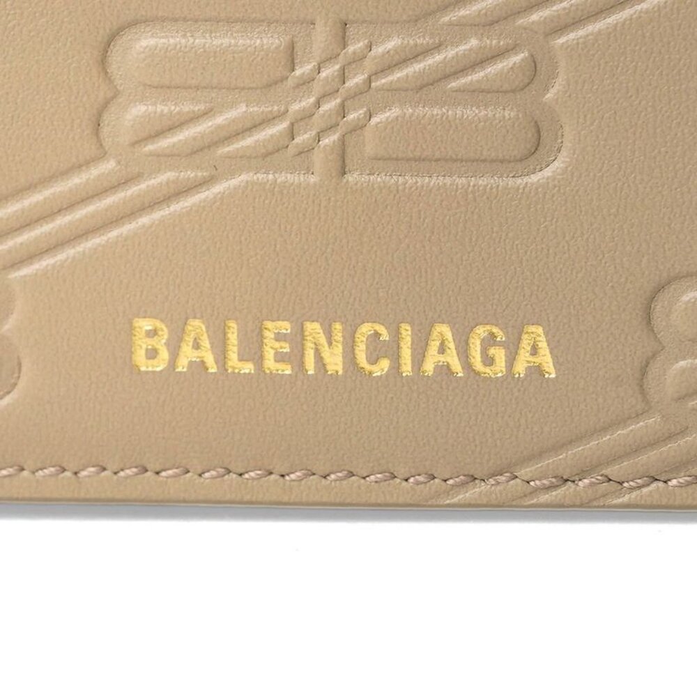 Balenciaga Tri-Fold Wallet in Signature Taupe - Picture 8 of 9